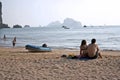 Krabi couple ao nang beach thailand