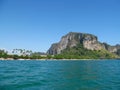 Krabi limestone rock formations and sea, Thailand Royalty Free Stock Photo