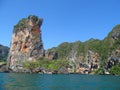 Krabi limestone rock formations, Thailand Royalty Free Stock Photo