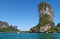 Krabi limestone rock formations, Thailand Royalty Free Stock Photo