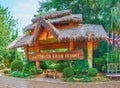 Krabi resort welcome board, Ao Nang, Thailand