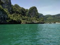 Krabi sea view Ao Nang: most popular place in the Krabi area Royalty Free Stock Photo