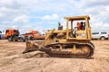 Truck and Heavy equipment by Agricultural Land Reform Office prepare to build infrastructure