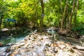 Krabi, Thailand - October 10, 2016 :Hot spring waterfall at Khlong Thom Nuea, Krabi Royalty Free Stock Photo