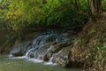 Klong Thom hot spring waterwall in Thailand Royalty Free Stock Photo