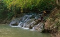 Klong Thom hot spring waterwall in Thailand Royalty Free Stock Photo