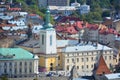 Bird eye view of Krakow,