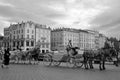 The most romantic way to tour Krakow is by the horse-drawn carriages t