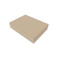 Kraft box template  on a white background Royalty Free Stock Photo