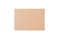 Kraft brown rectangular gift box isolate on white background