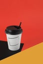 Kraft cup for hot drinks Royalty Free Stock Photo