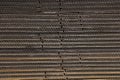 The Kraft linerboard is piled up in a workshop Royalty Free Stock Photo