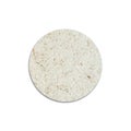 Kraft paper round bubble on white