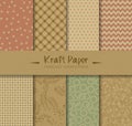 Kraft Paper Seamless Backgrounds Royalty Free Stock Photo