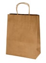 Kraft shopping paper bag Royalty Free Stock Photo