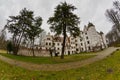 Krag, zachodniopomorskie / Poland - February, 19, 2020: Knight`s Castle in KrÃâ¦g in Pomerania. Old stronghold transformed into a