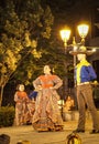 Kragujevac, Serbia. 14.07.2022. Outdoor photoshoot. Mexican traditional dance in the city square. Folklore ensemble performing in