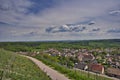 Kraichgau landscape, the Toscana of Germany, view over Eichelberg, Oestringen in May