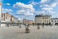 Krakau August 22nd 2017: Tourists visiting the Ghetto Heroes Squ