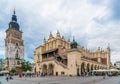 Krakau August 21th 2017: Tourists entering and leaving the hist