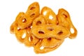 Krakeling a Dutch cookie isolated on a white Royalty Free Stock Photo