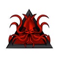 Kraken logo illustration Royalty Free Stock Photo
