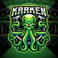 Kraken octopus esport mascot logo design