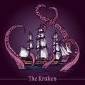 Kraken Sketch Illustration