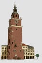 PrintTown Hall Tower in the Main Market Square in the Old Town district of KrakÃÂ³w. Poland.