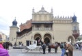 Krakow August 19,2014:The Cloth Hall entrance in Krakow,Poland Royalty Free Stock Photo