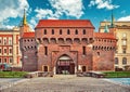 Krakow Barbican medieval defensive fortress