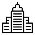 Krakow building icon outline vector. City travel