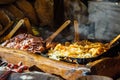 Krakow Christmas market food stall