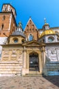 Krakow (Cracow)- Poland- Wawel Cathedral- gold dome Royalty Free Stock Photo