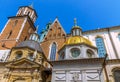 Krakow (Cracow)- Poland- Wawel Cathedral- gold dome Royalty Free Stock Photo