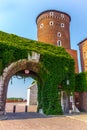 Krakow (Cracow)-Wawel Hill-Sandomierska Tower gate Royalty Free Stock Photo