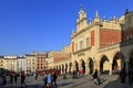 Poland, Cracow Old Town, Cloth Hall and medieval tenements by Main Market Square Royalty Free Stock Photo