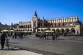 Krakow old town crowded square, Rynek Glowny, Poland, Stare Miasto