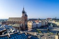 Krakow, Poland. Old city Market Square Royalty Free Stock Photo