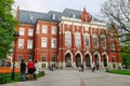 KRAKOW, POLAND - APRIL 17, 2016: The Jagiellonian University.  Main building - Collegium Novum Royalty Free Stock Photo