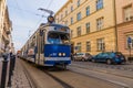 Local Trams in Krakow in Poland