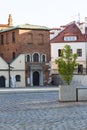 15th century Old Synagogue in Jewish quarter on Szeroka Street, Krakow, Poland Royalty Free Stock Photo