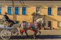 A view in the medieval old town in Krakow Poland Royalty Free Stock Photo