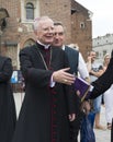 Pilgrims who reach the Shrine of the Black Madonna of Jasna Gora in Czestochowa