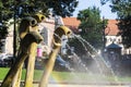 Fontanna Fryderyka Chopina Chopin`s Piano Water Fountain in Krakow, Poland