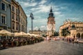 Krakow town hall tower, Poland Royalty Free Stock Photo