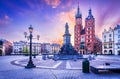 Krakow, Poland - Medieval Ryenek Square with the Cathedral Royalty Free Stock Photo