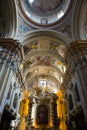 KRAKOW, POLAND: Beautiful Interior old Church Saint Anna, Basilica in the historic part of the city