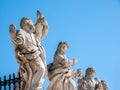 Krakow, Poland, Church of Saint Peter and Paul, Apostle figures, stone sculptures, baroque art architectural detail closeup