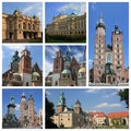 Krakow poland collage